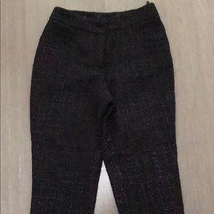 Chanel tweed cropped pants